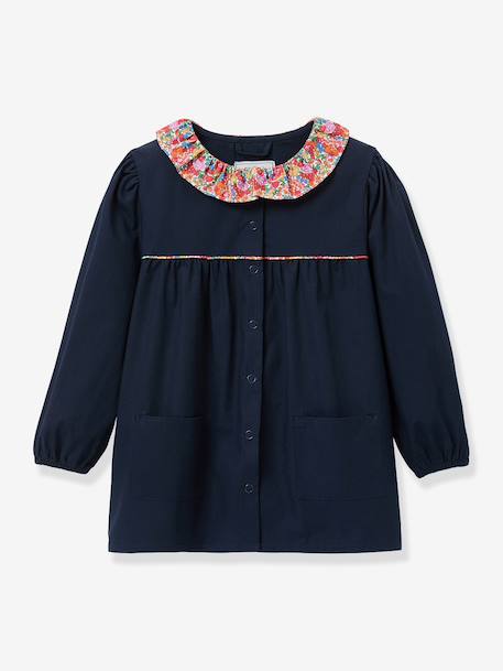 Fille-Tablier-Tablier col fleuri