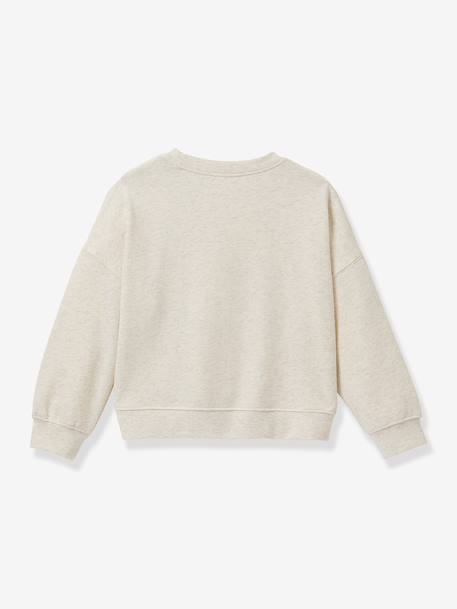 Sweat Bonjour écru 2 - vertbaudet enfant 