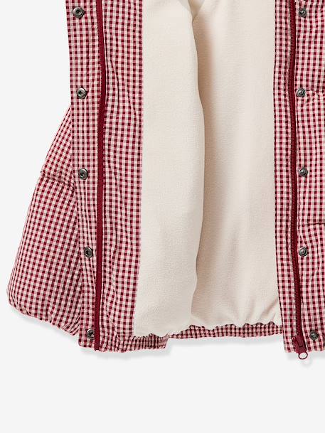 Doudoune vichy rouge 3 - vertbaudet enfant 