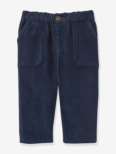 Pantalon bébé marine 1 - vertbaudet enfant 