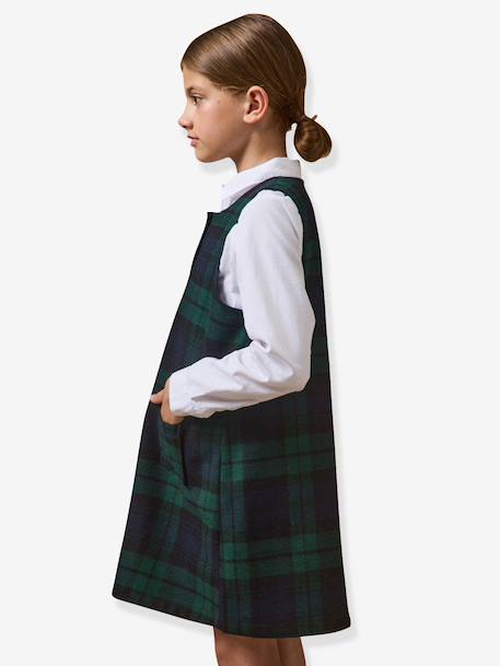Robe à carreaux vert 2 - vertbaudet enfant 