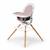 Chaise haute en bois adriá Gris et blanc 1 - vertbaudet enfant 