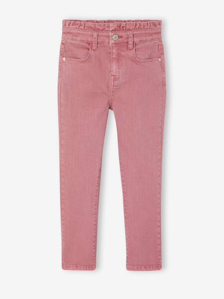 Pantalon slim fille morphologie fin encre+mauve 5 - vertbaudet enfant 
