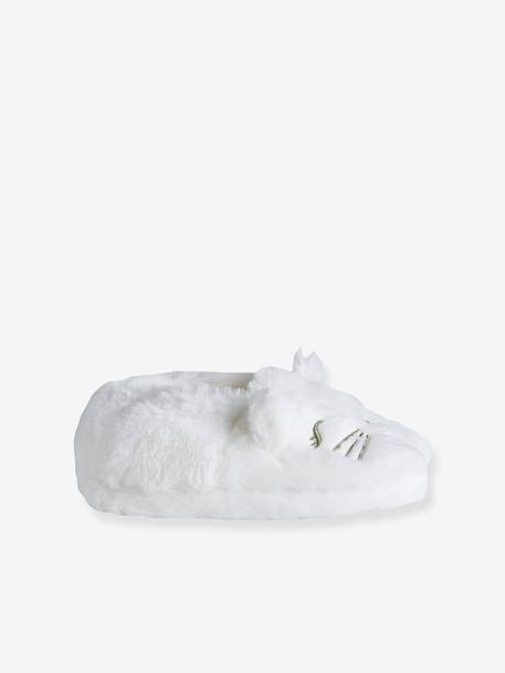 Chausson fille écru+rose pâle 3 - vertbaudet enfant 