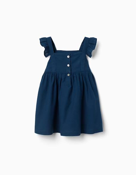Robe en coton avec bretelles à volants you&me Bleu 2 - vertbaudet enfant 