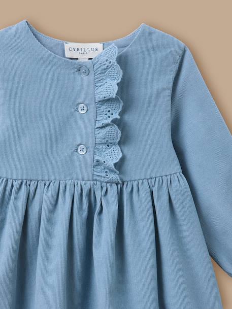 Robe velours et broderie bébé Orage 2 - vertbaudet enfant 