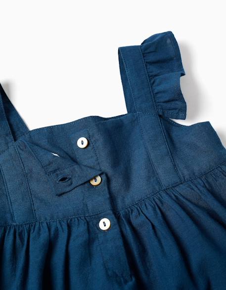Robe en coton avec bretelles à volants you&me Bleu 3 - vertbaudet enfant 