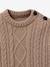 Pull torsadé écru 3 - vertbaudet enfant 