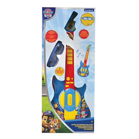 Guitare électronique lumineuse avec lunettes et micro pat’patrouille Bleu 4 - vertbaudet enfant 