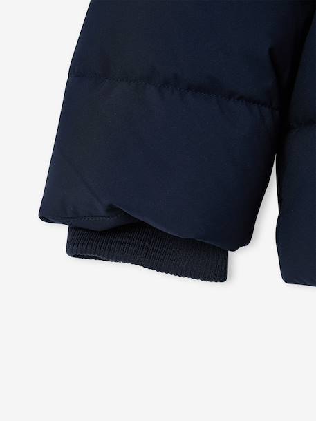 Doudoune à capuche garçon bordeaux+marine 9 - vertbaudet enfant 