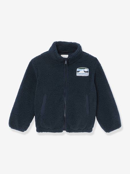 Garçon-Pull, gilet, sweat-Sweat sherpa zippé