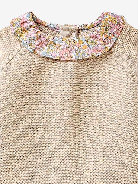 Ensemble pantalon pull col fleuri rose 6 - vertbaudet enfant 