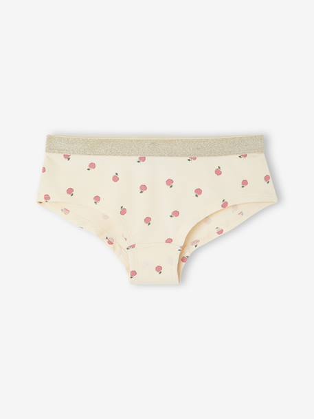 Lot de 5 shorties fille vieux rose 3 - vertbaudet enfant 