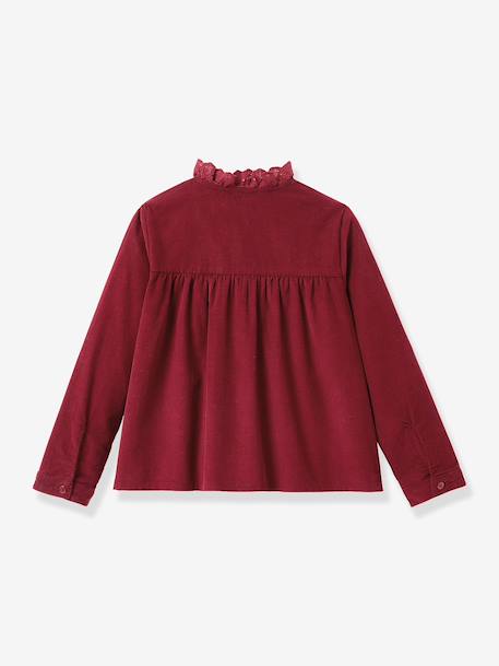Chemise manches longues rouge 2 - vertbaudet enfant 
