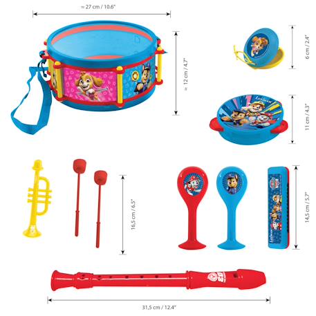 Set musical 7pcs pat’ patrouille Bleu 3 - vertbaudet enfant 