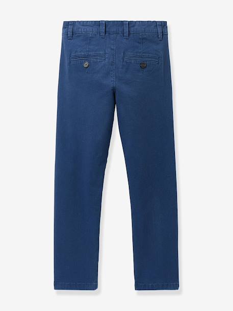 Pantalon chino bleu grisé 2 - vertbaudet enfant 