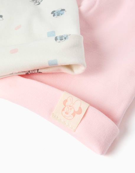 Lot de 2 bonnets en coton avec motif minnie Rose 3 - vertbaudet enfant 