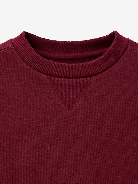 Sweat col rond bordeaux 2 - vertbaudet enfant 