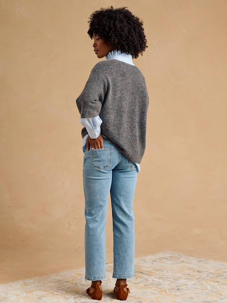Jean mom ankle de grossesse denim noir+stone 8 - vertbaudet enfant 