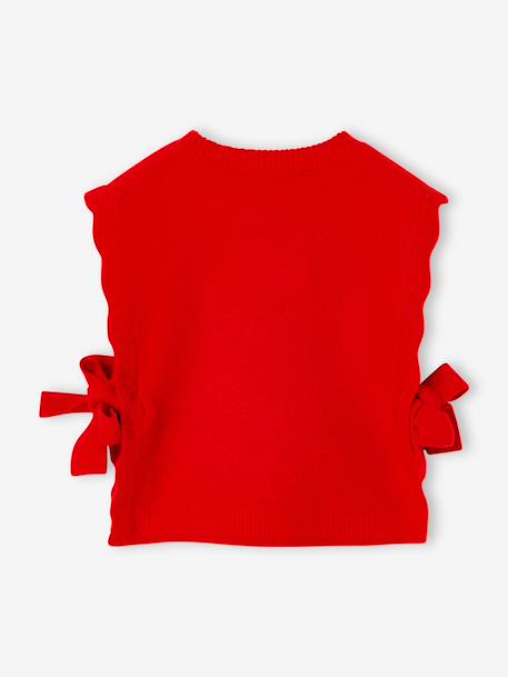 Pull sans manches fille rouge 2 - vertbaudet enfant 