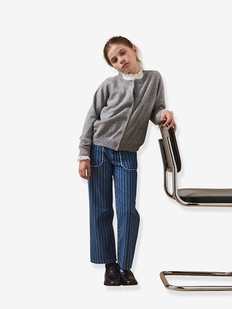 Pantalon rayé marine 2 - vertbaudet enfant 