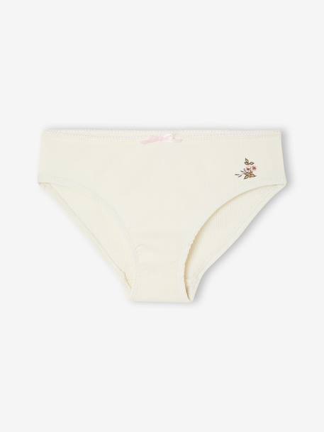 Lot de 5 culottes fille beige 1 - vertbaudet enfant 