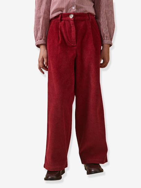Pantalon large rouge 3 - vertbaudet enfant 