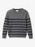 Pull marinière gris 1 - vertbaudet enfant 