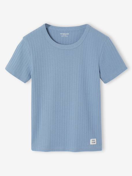 Lot de 3 T-shirts manches courtes bleu ciel 2 - vertbaudet enfant 