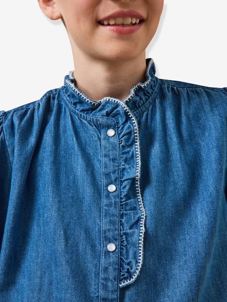 Chemisier denim bleu jean 4 - vertbaudet enfant 