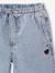 Pantalon large fille denim bleached 3 - vertbaudet enfant 