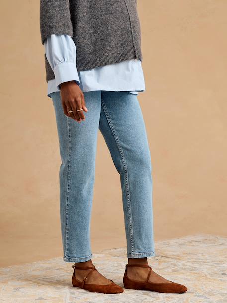 Jean mom ankle de grossesse denim noir+stone 7 - vertbaudet enfant 