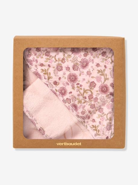 Cape de bain et gant LATIKA rose imprimé 7 - vertbaudet enfant 