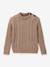 Pull torsadé écru 1 - vertbaudet enfant 