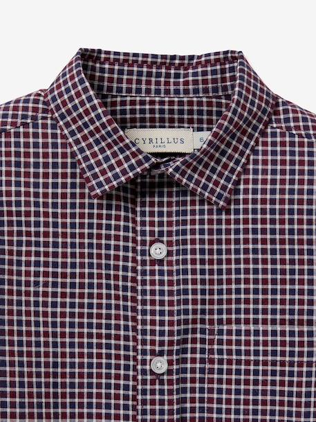 Chemise manches longues bordeaux 2 - vertbaudet enfant 