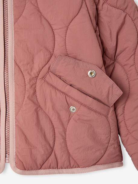 Doudoune légère fille bois de rose+vanille 3 - vertbaudet enfant 