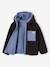 Blouson réversible à capuche garçon bleu grisé+vert sapin 4 - vertbaudet enfant 