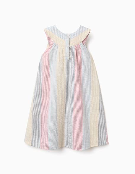 Robe sans manches en coton à rayures you&me Rouge 4 - vertbaudet enfant 