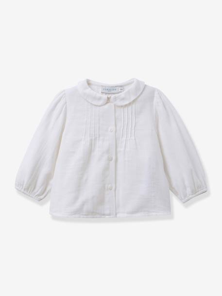 Blouse bébé manches longues écru 1 - vertbaudet enfant 