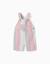 Salopette en coton à rayures you&me Rouge 1 - vertbaudet enfant 