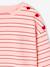 T-shirt marinière manches longues fille marine+rose bonbon 6 - vertbaudet enfant 