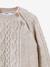 Pull torsadé beige 3 - vertbaudet enfant 
