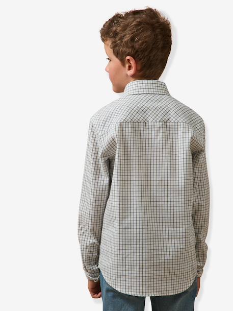Chemise tattersall bleu 3 - vertbaudet enfant 