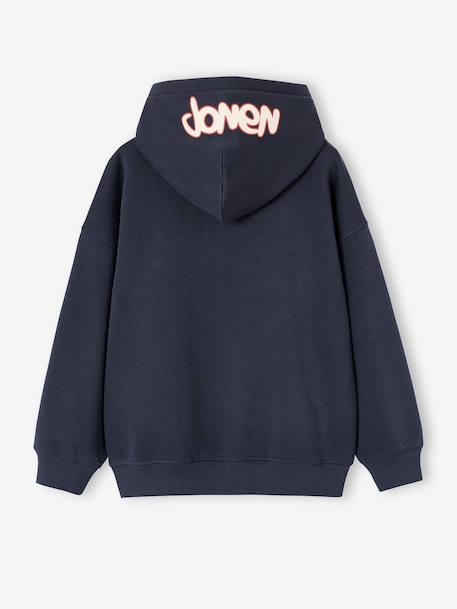 Sweat à capuche garçon gris ardoise 2 - vertbaudet enfant 