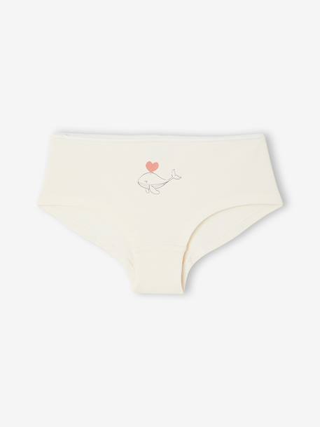 Lot de 7 shorties fille beige 2 - vertbaudet enfant 