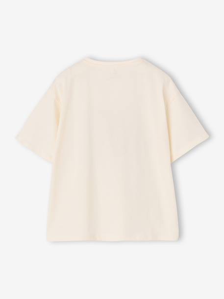T-shirt manches courtes fille anthracite+écru 5 - vertbaudet enfant 