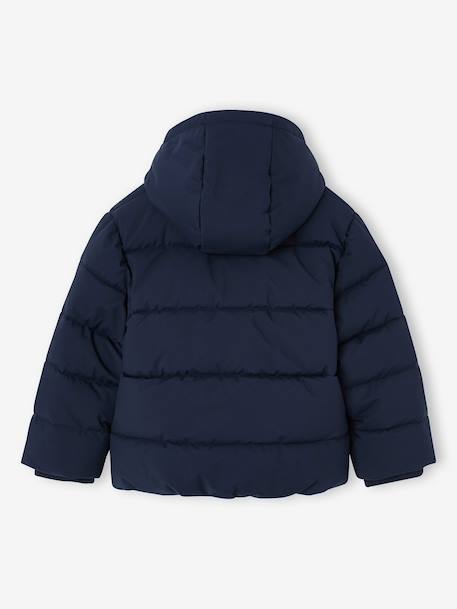 Doudoune à capuche garçon bordeaux+marine 6 - vertbaudet enfant 