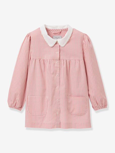 Tablier vichy rose clair 1 - vertbaudet enfant 
