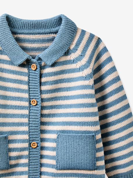Ensemble naissance marin rayé rayé bleu 6 - vertbaudet enfant 