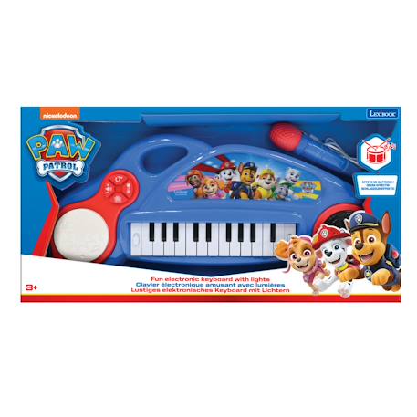 Piano électronique la pat patrouille avec effets lumineux et microphone Bleu 4 - vertbaudet enfant 